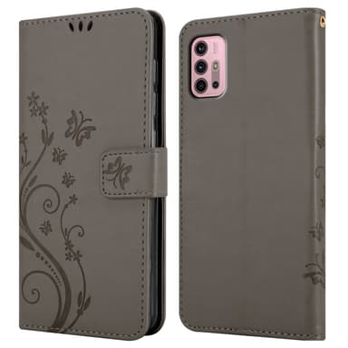 Motorola MOTO G10 / G30 Plånboksfodral Skal (Grå)