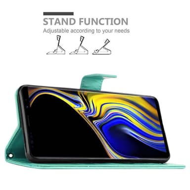 Samsung Galaxy NOTE 9 Plånboksfodral Skal (Turkos)