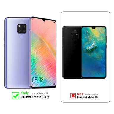 Huawei MATE 20 X Skal Fodral Case (Röd)