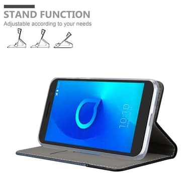Alcatel 3 2018 Plånboksfodral Skal (Blå)