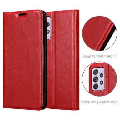 Samsung Galaxy A73 5G Skal Fodral Case (Röd)