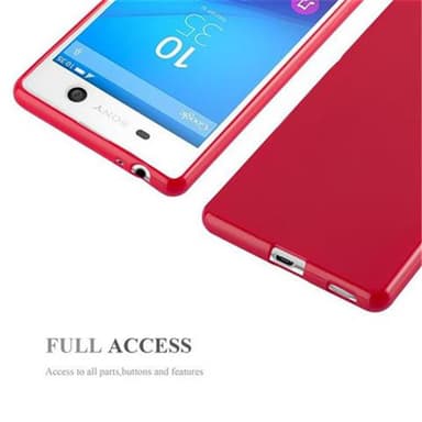 Sony Xperia M5 Skal Fodral Case (Röd)