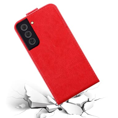 Samsung Galaxy S22 PLUS Flipfodral Skal (Röd)