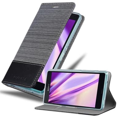 Sony Xperia Z3 COMPACT Plånboksfodral Skal (Grå)