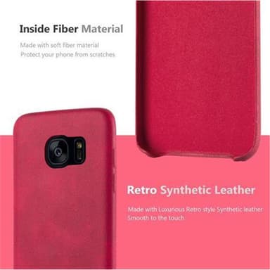 Samsung Galaxy S7 EDGE Skal Fodral Case (Röd)