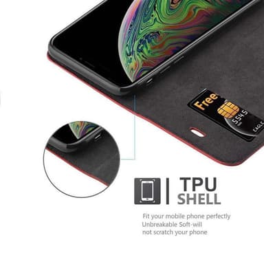 iPhone XS MAX Skal Fodral Case (Röd)