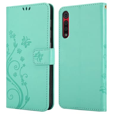 Motorola MOTO G8 Plånboksfodral Skal (Turkos)