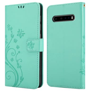 LG V60 ThinQ Plånboksfodral Skal (Turkos)