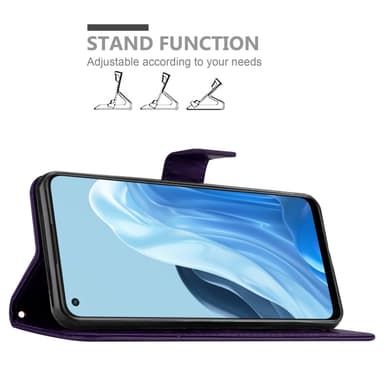 Oppo FIND X5 LITE / Reno7 5G Plånboksfodral Skal (Lila)