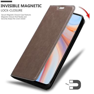 Oppo Reno4 Z Skal Fodral Case (Brun)