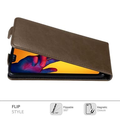 Huawei P20 LITE 2018 / NOVA 3E Flipfodral Skal (Brun)