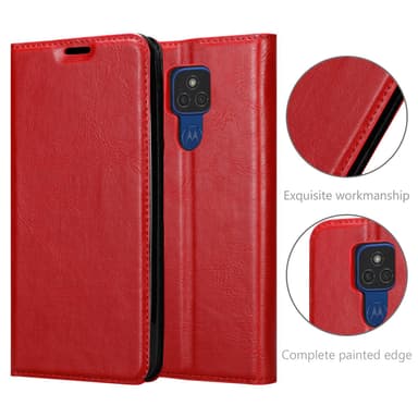 Motorola MOTO E7 PLUS Skal Fodral Case (Röd)