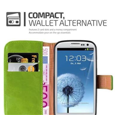 Samsung Galaxy S3 / S3 NEO Plånboksfodral Skal (Grön)