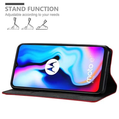 Motorola MOTO E7 PLUS Skal Fodral Case (Röd)