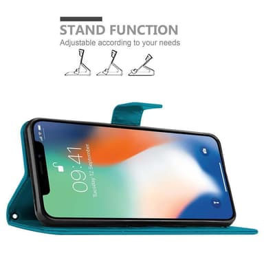 iPhone XS MAX Plånboksfodral Skal (Blå)