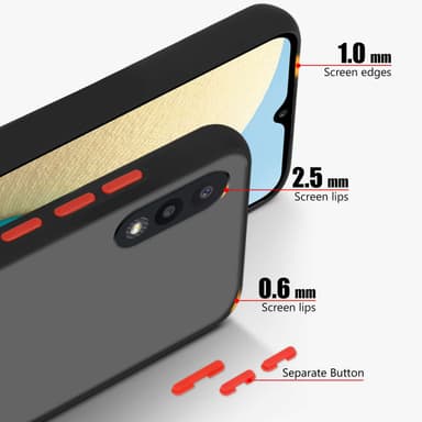 Samsung Galaxy A02 / M02 Skal Fodral Case (Svart)