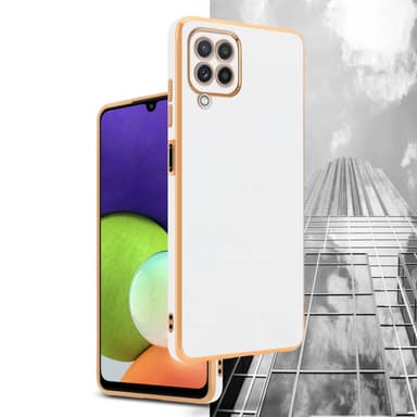 Samsung Galaxy M22 / M32 4G Skal Fodral Case (Vit)