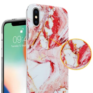 iPhone X / XS Plånboksfodral Skal (Rosa)