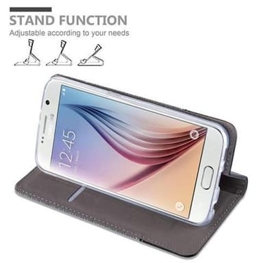 Samsung Galaxy S6 Plånboksfodral Skal (Grå)