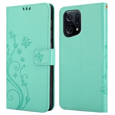 Oppo FIND X5 Plånboksfodral Skal (Turkos)