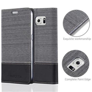 Samsung Galaxy S6 Plånboksfodral Skal (Grå)