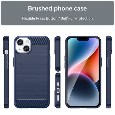 iPhone 14 PLUS Skal Fodral Case (Blå)