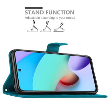 Xiaomi RedMi 10 Plånboksfodral Skal (Blå)
