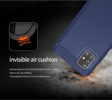 Samsung Galaxy A51 4G / M40s Skal Fodral Case (Blå)