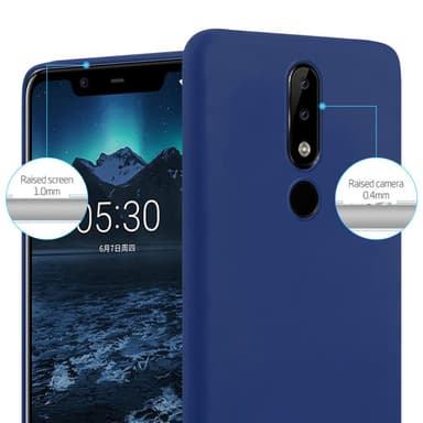 Skal Nokia 5.1 PLUS / X5 Fodral Case (Blå)
