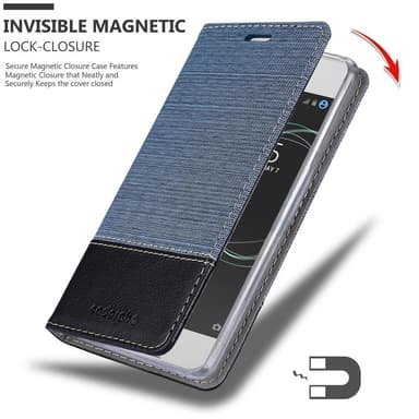 Sony Xperia XA1 Plånboksfodral Skal (Blå)