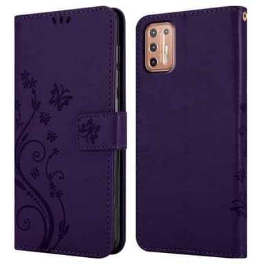 Motorola MOTO G9 PLUS Plånboksfodral Skal (Lila)