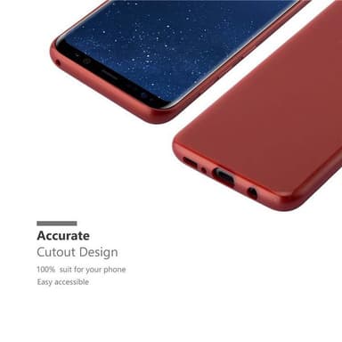 Samsung Galaxy S8 Skal Fodral Case (Röd)