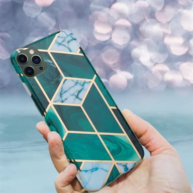 iPhone 12 PRO MAX Plånboksfodral Skal (Grön)