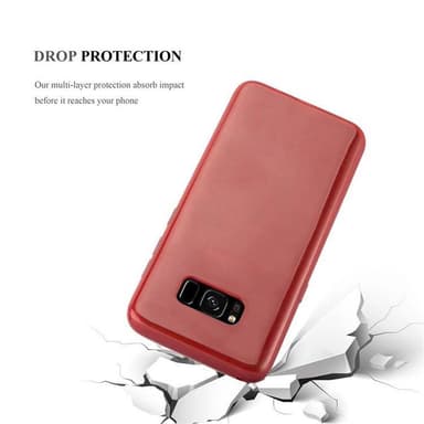 Samsung Galaxy S8 Skal Fodral Case (Röd)