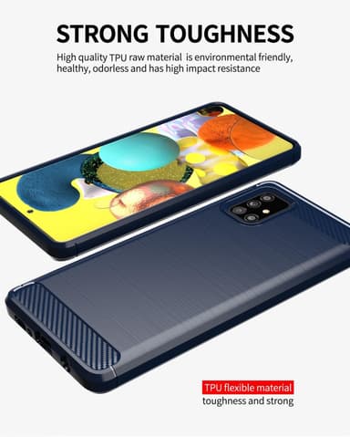 Samsung Galaxy A51 4G / M40s Skal Fodral Case (Blå)