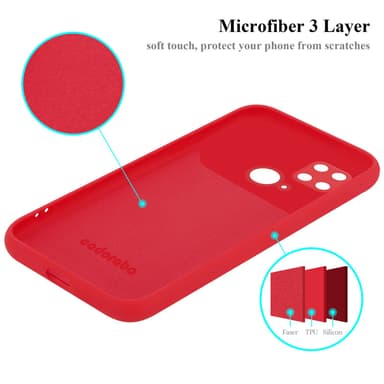 Xiaomi RedMi 10C / POCO C40 Skal Fodral Case (Röd)