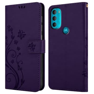Motorola MOTO G71 5G Plånboksfodral Skal (Lila)