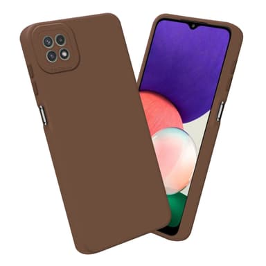 Samsung Galaxy A22 5G Skal Fodral Case (Brun)