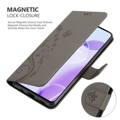 OnePlus 9RT 5G Plånboksfodral Skal (Grå)
