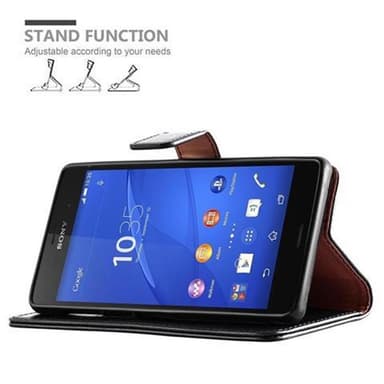 Sony Xperia Z3 Plånboksfodral Skal (Svart)