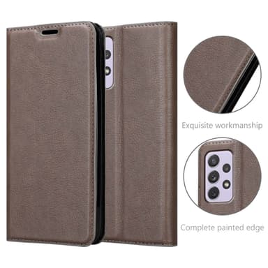 Samsung Galaxy A73 5G Skal Fodral Case (Brun)