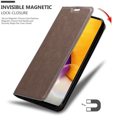 Samsung Galaxy A73 5G Skal Fodral Case (Brun)