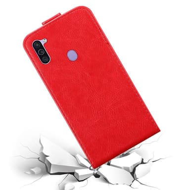 Samsung Galaxy A11 / M11 Flipfodral Skal (Röd)