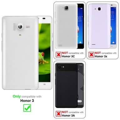Honor 3 Skal Fodral Case (Svart)