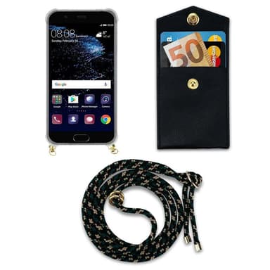 Huawei P10 Skal Fodral Kedja (Brun)