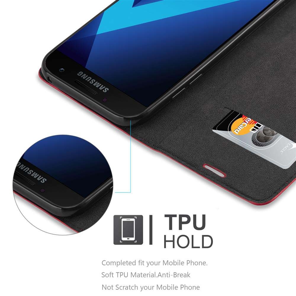 Samsung Galaxy A7 2017 Skal Fodral Case (Röd)