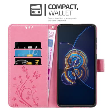 Asus ZenFone 8 FLIP Plånboksfodral Skal (Rosa)