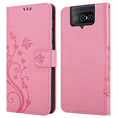 Asus ZenFone 8 FLIP Plånboksfodral Skal (Rosa)