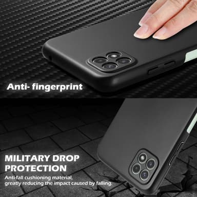 Samsung Galaxy A22 5G Skal Fodral Case (Svart)