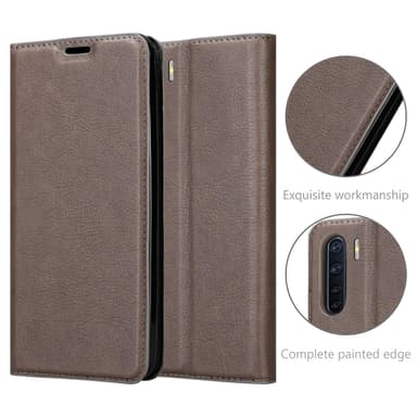 Oppo A91 Skal Fodral Case (Brun)